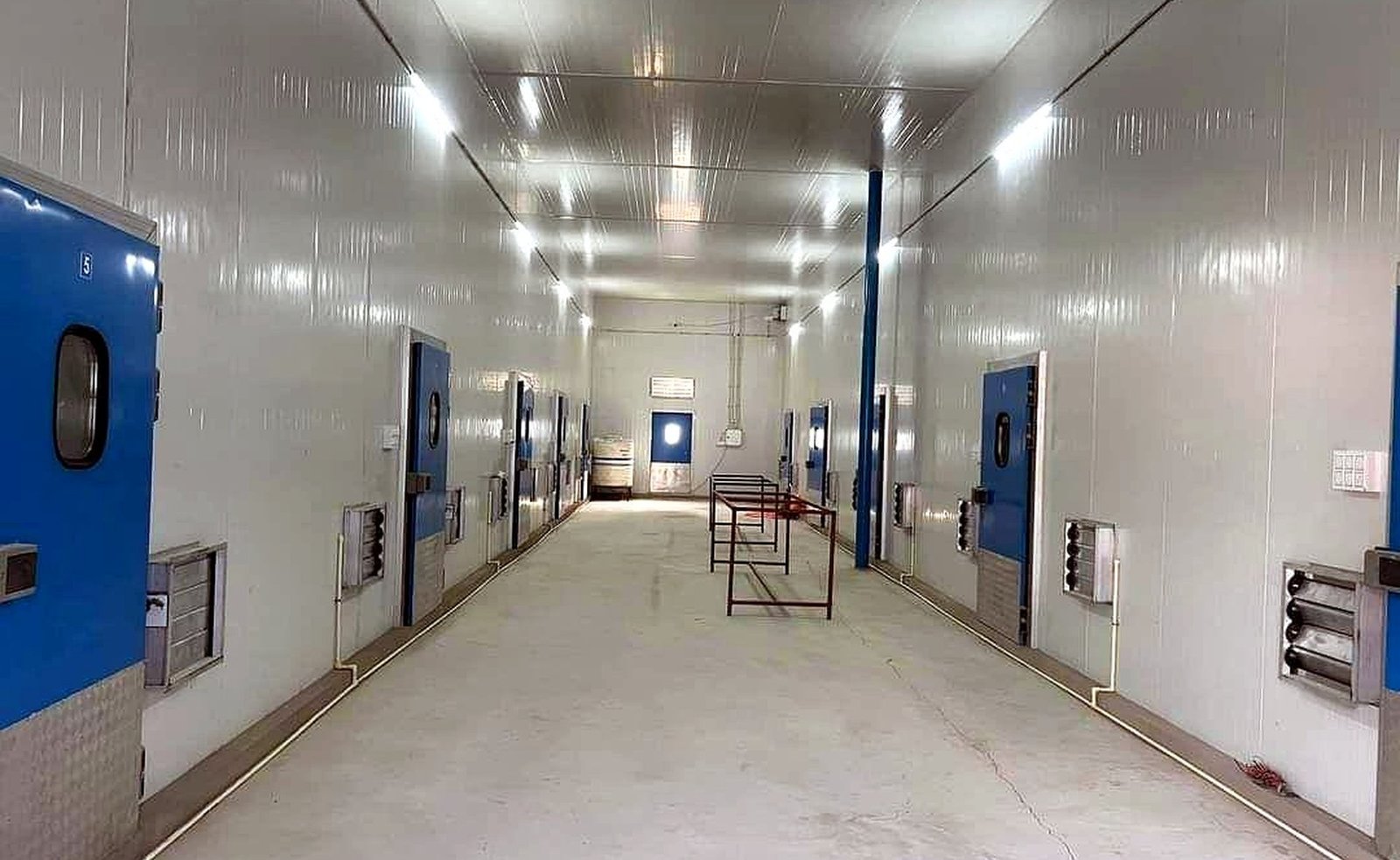 Blue Cool Refrigeration cold storage facility corridor